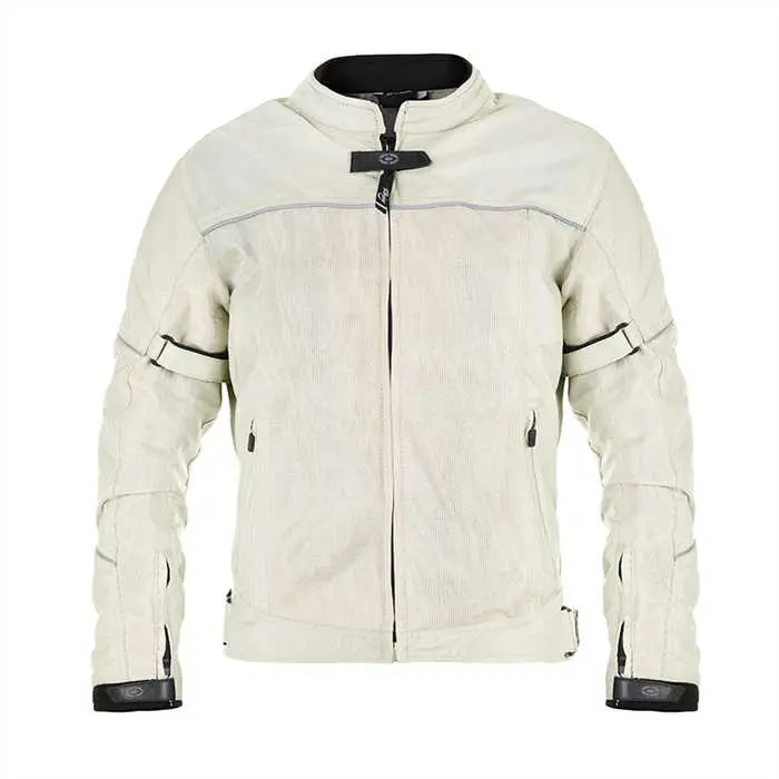 Damenmotorradjacke beige Mercury 4SQUARE