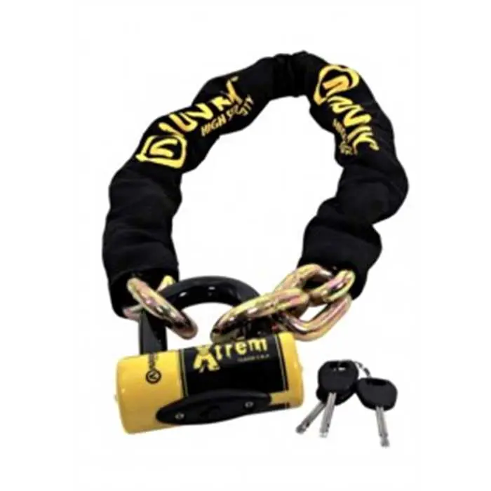 Auvray Xtrem Lasso Chain Lock 1.20 m link diam. 13.5 mm with Xtrem Medium U-Lock 85x100 mm (diam. 18 mm)