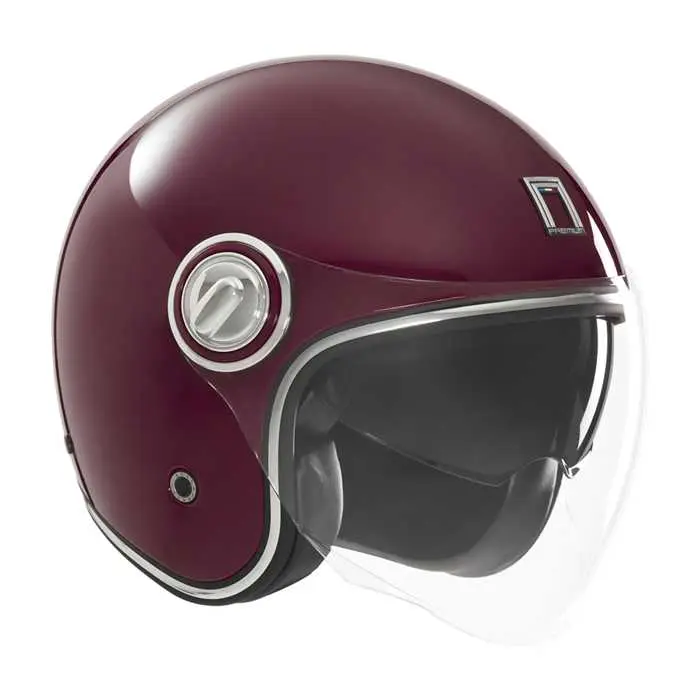 Casque Nox Jet Heritage Bordeaux