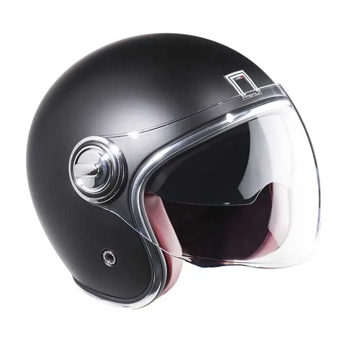 Casque Nox Jet Héritage noir mat