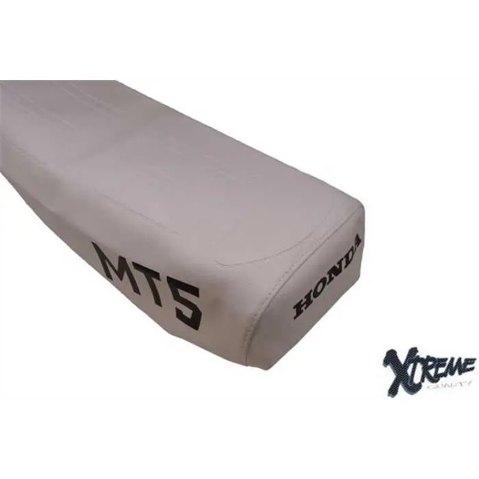 Housse de selle Honda MT blanche