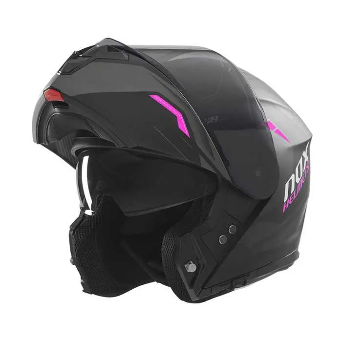 NOX Modularhelm N968 Ultra Matt Schwarz Rose