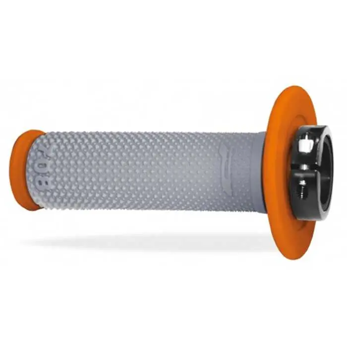 Poignées PROGRIP 708 Lock-on + 7 cames orange/gris 22/25