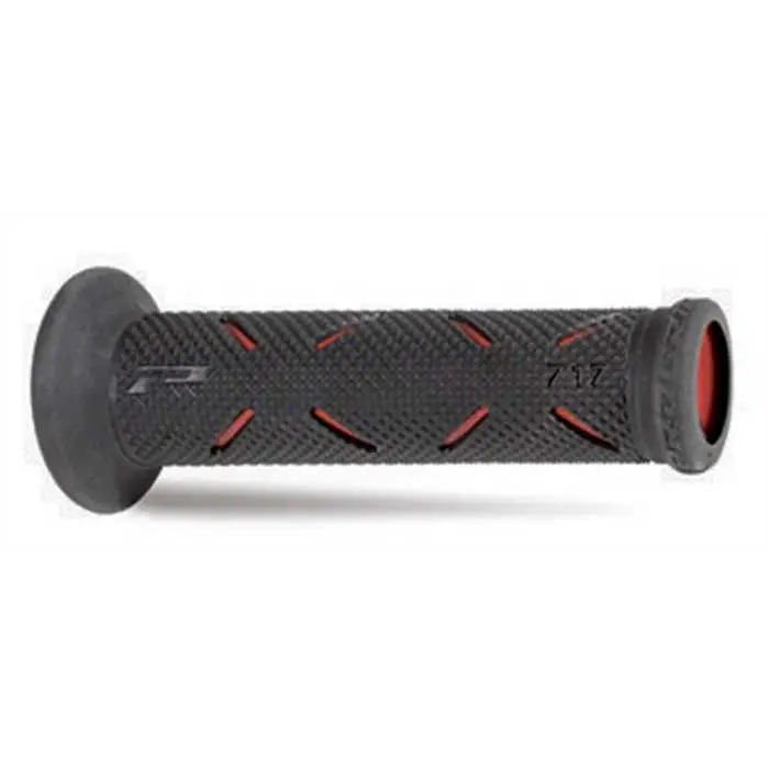 Poignées PROGRIP 717 Noir/Rouge 22/25