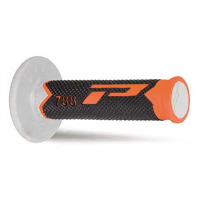 Revêtement de poignée Progrip 788 triple densité orange-noir-gris 115 mm (paire)