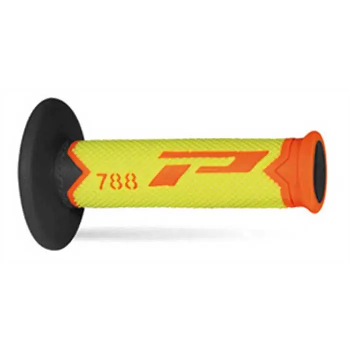 Poignées PROGRIP 788 Orange Fluo/Jaune Fluo/Noir 22/25