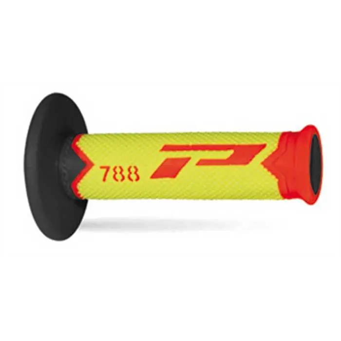 Poignées PROGRIP 788 Rouge/Jaune Fluo/Noir 22/25