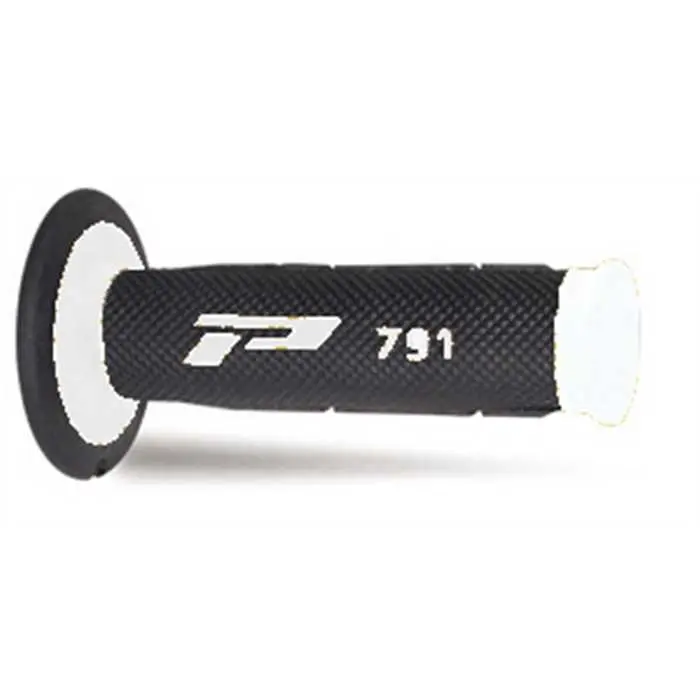 Revêtement poignée Progrip 791 double densité base blanc-noir closed end 115 mm