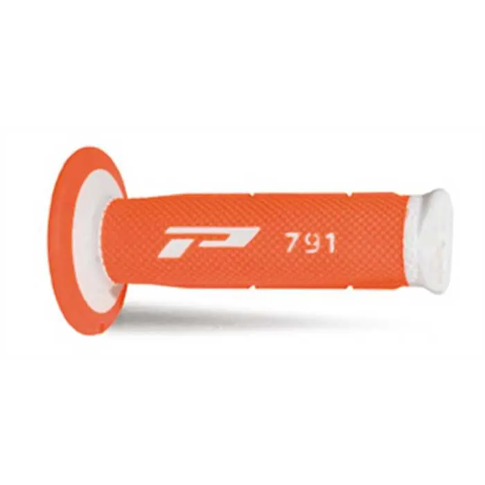 Poignées PROGRIP 791 Blanc/Orange Fluo 22/25
