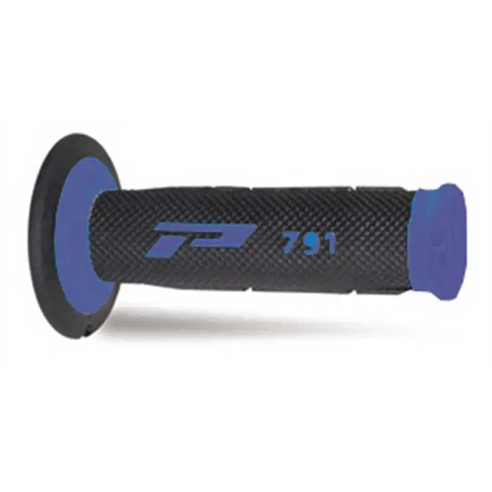 Revêtement de poignée Progrip 791 double densité bleu-noir 115 mm fermé (paire)