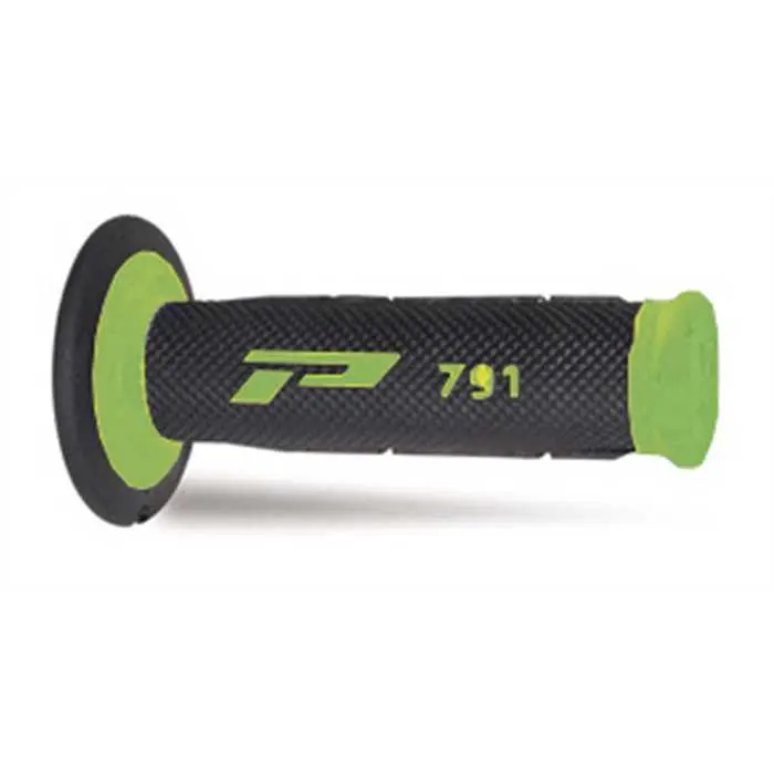 Revêtement poignée Progrip 791 double densité base vert-noir closed end 115 mm (paire)