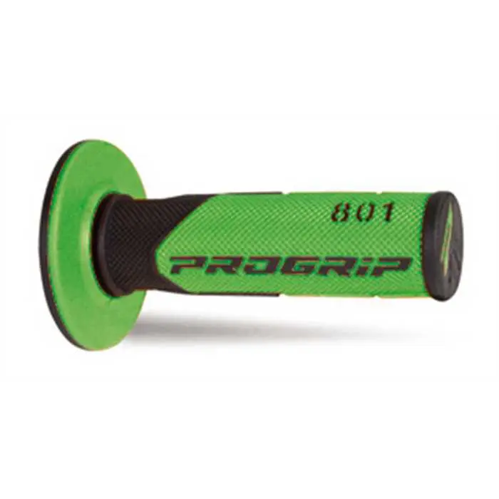 Poignées PROGRIP 801 Noir/Vert 22/25