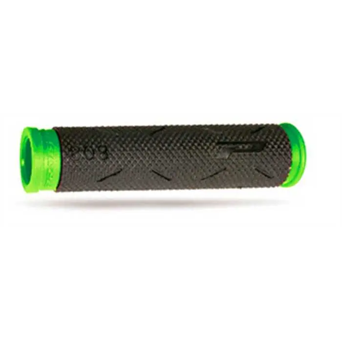 Poignée VTT Progrip 808 noir-vert fluo Ø22MM L120MM (paire)