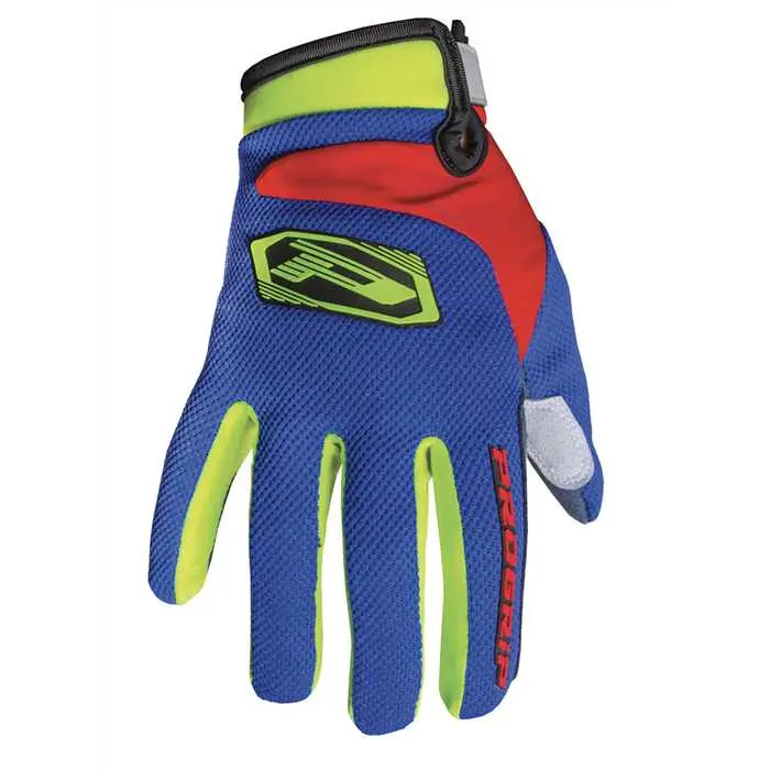 Cross-Handschuhe PROGRIP 4009 fluoreszierendes Gelb/elektrisches Blau/Rot