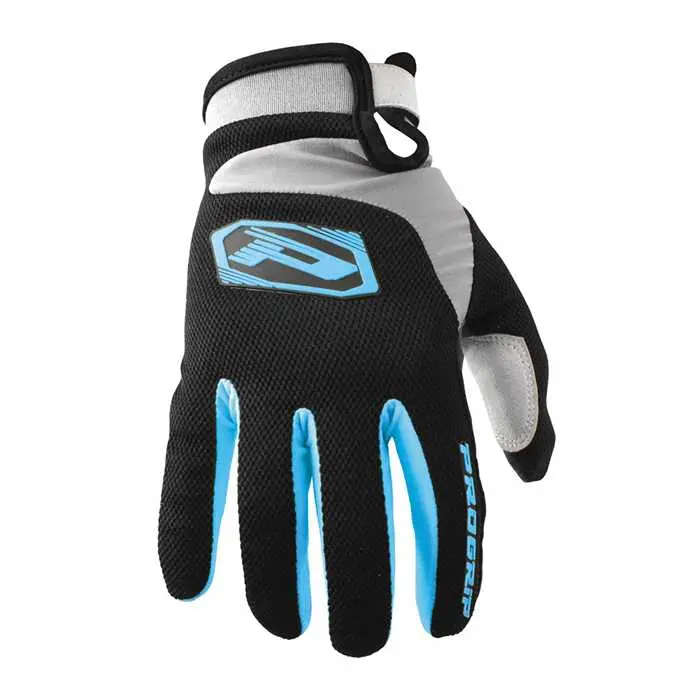 Gants cross PROGRIP 4010 bleu clair/noir/gris