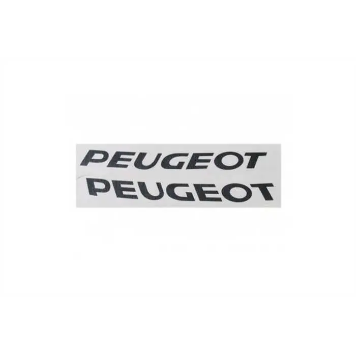 Sticker mot Peugeot noir 2 pièces