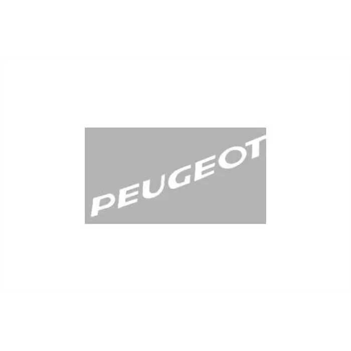 Aufkleber Wort Peugeot weiß 2-teilig