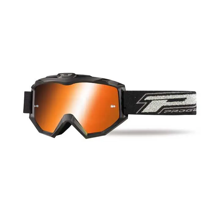 PROGRIP Masque art 3204/15 noir mat verres multicouches 3249 orange