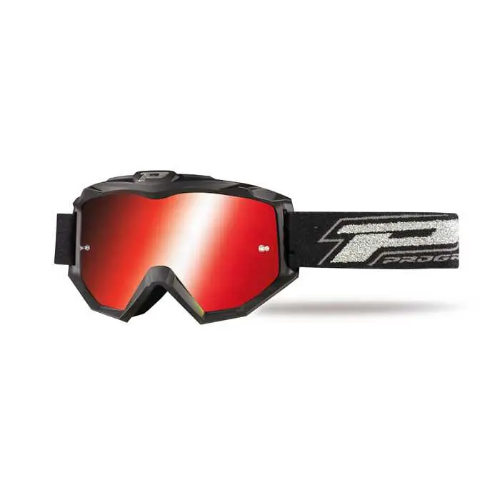 PROGRIP Lunettes art 3204/15 noir mat verres multicouches 3248 rouge