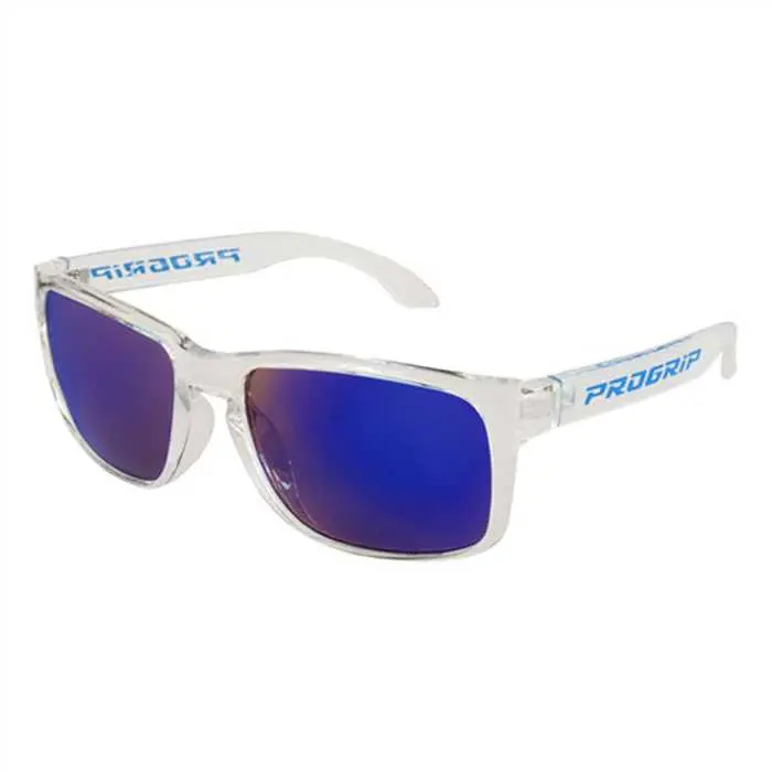 Lunettes de soleil PROGRIP 3605 blanc transparent/bleu