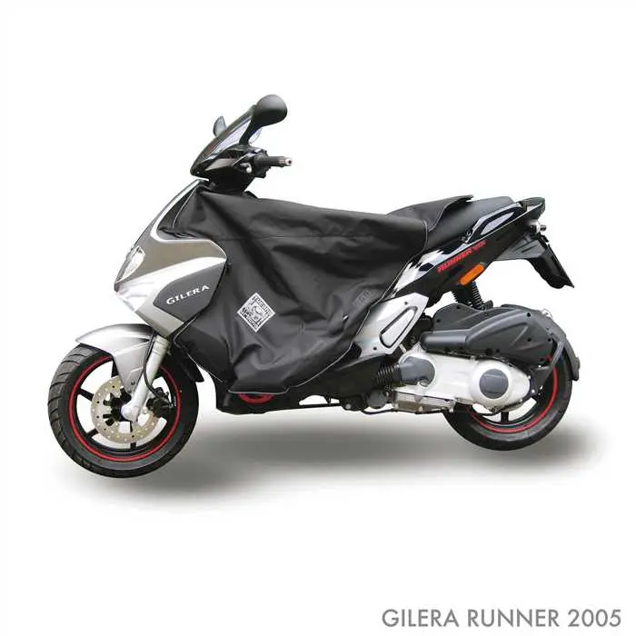 Tablier couvre jambe tucano pour gilera 50-125-200 runner 2006+ (R158-X) (termoscud) (systeme anti-flottement sgas)
