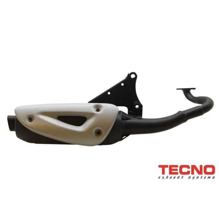 Tecno Minarelli Horizontaler schwarzer gerader Standard-Schalldämpfer