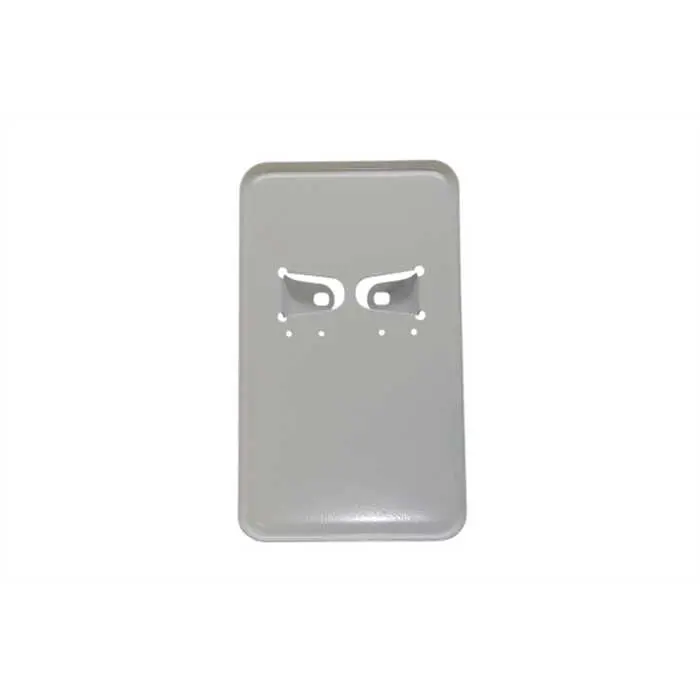 Support de plaque d'immatriculation métal blanc