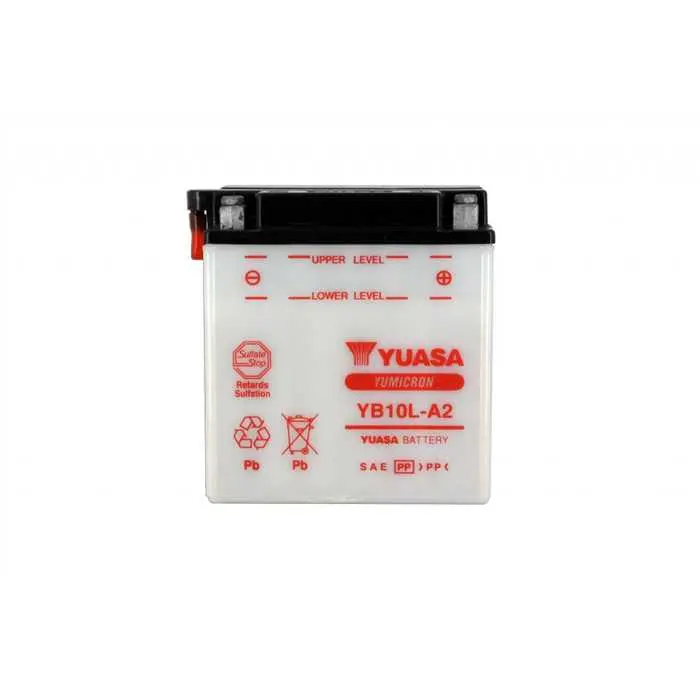 Batterie 12V 11 Ah YB10L-A2 Yuasa yumicron konventionell mit Wartung (L135xB90xH145mm)
