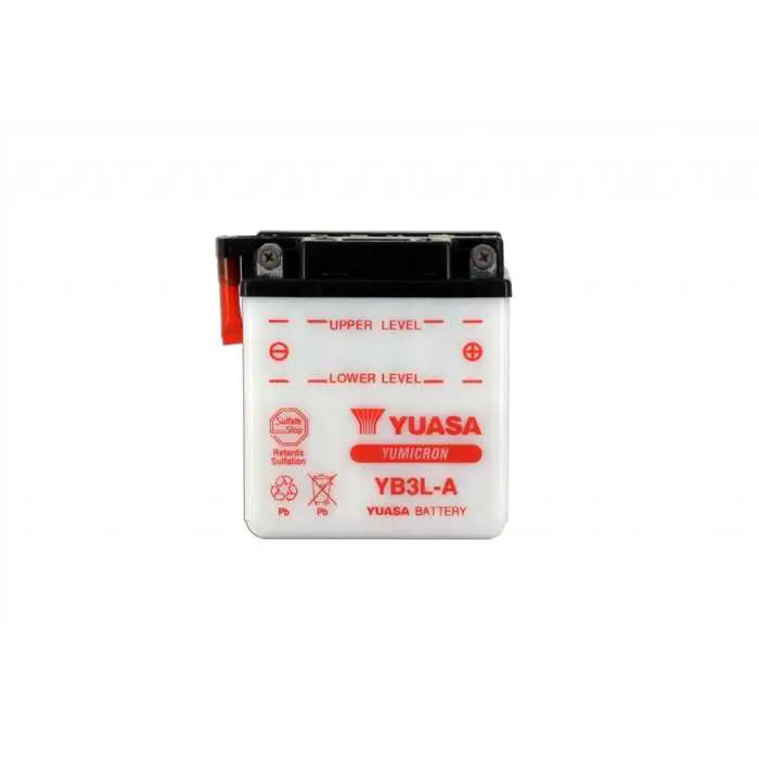 بیٹری 12V 3 ah YB3L-A Yuasa yumicron روایتی دیکھ بھال کے ساتھ (لمبائی98xچوڑائی56xاونچائی110mm)