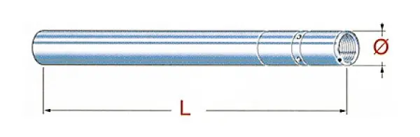 Tube de fourche Brazoline Kawasaki VN 800 Classic (1996-1997)