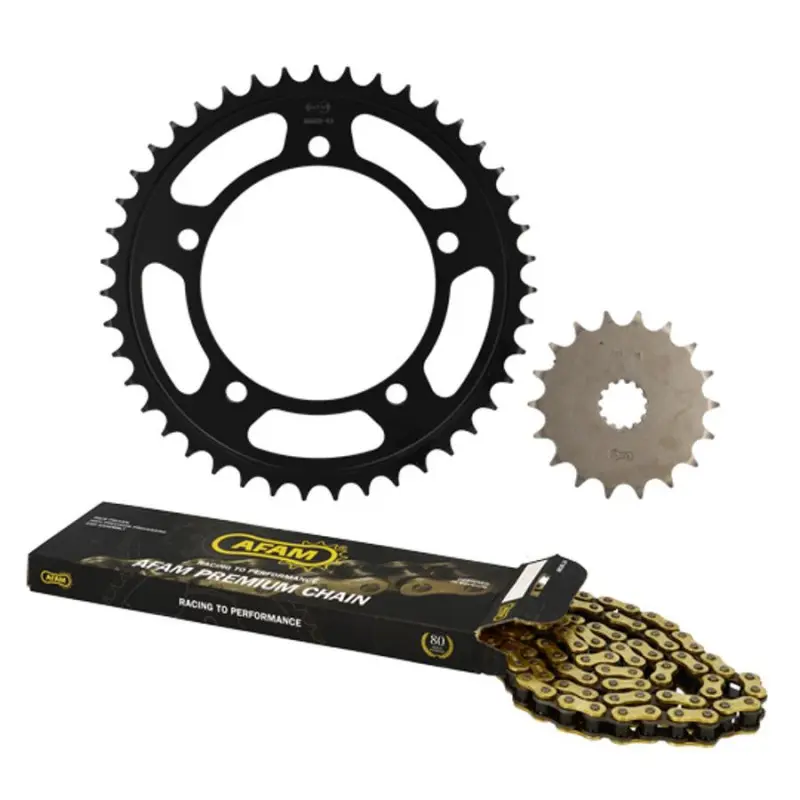 Premium verstärktes Ketten-Set AFAM Honda CB 750 F2 Seven Fifty 1995-2001 15x40 112 Glieder Übersetzung Original — Ansicht 2