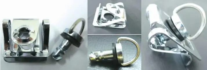 Kit aus 10 Verkleidungsbefestigungen 17 mm DZUS Brazoline