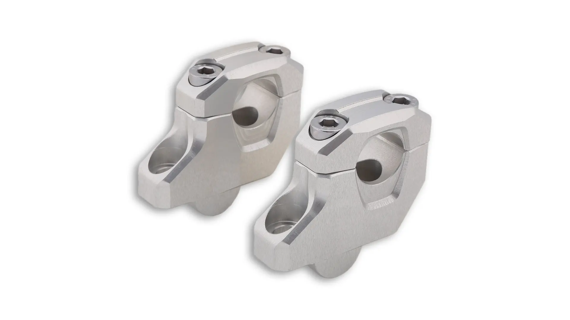 LSL ہینڈل بار رائز-اپ کلیمپس 35 mm سلور