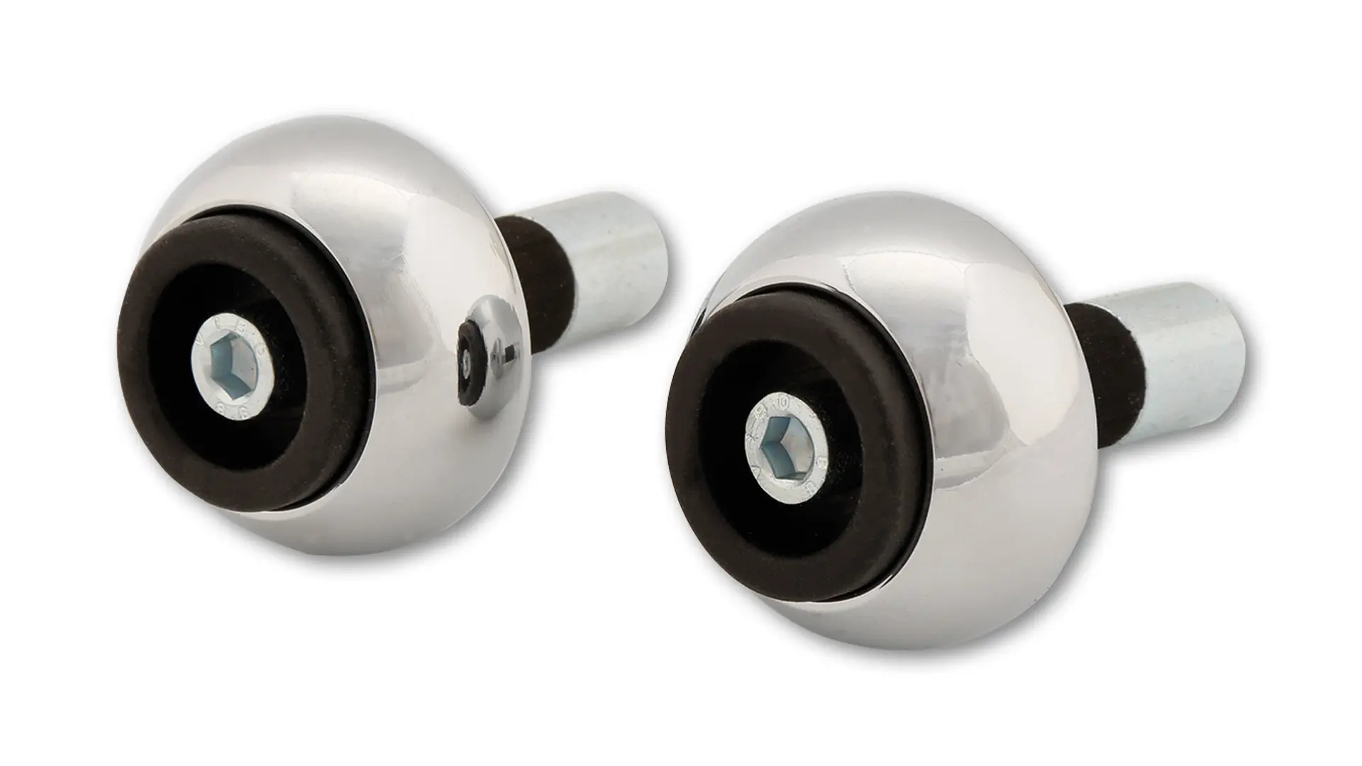LSL Koncovky řídítek crash ball classic ocel chrom Ø 14 mm