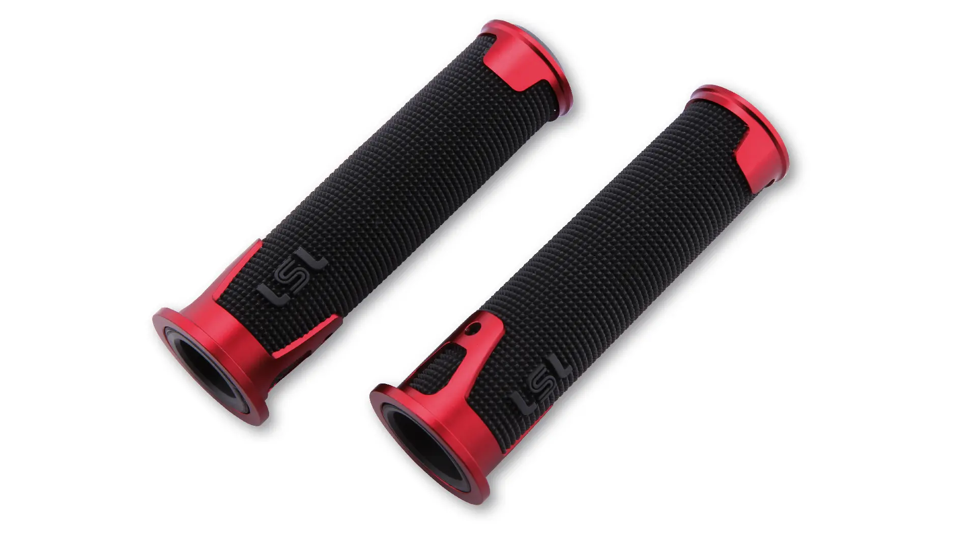 زوج مقابض LSL ERGONIA أحمر 7/8 بوصة 125 ملم