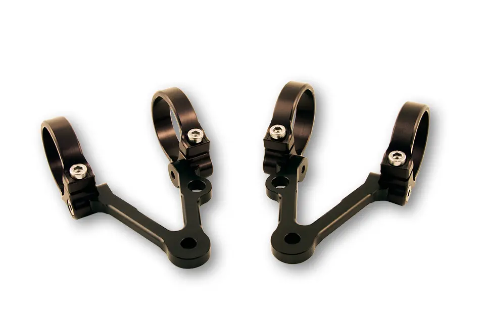 LSL Pattes de phare extra short Ø 55/56 mm rotative avec fixation de clignotants 40 mm