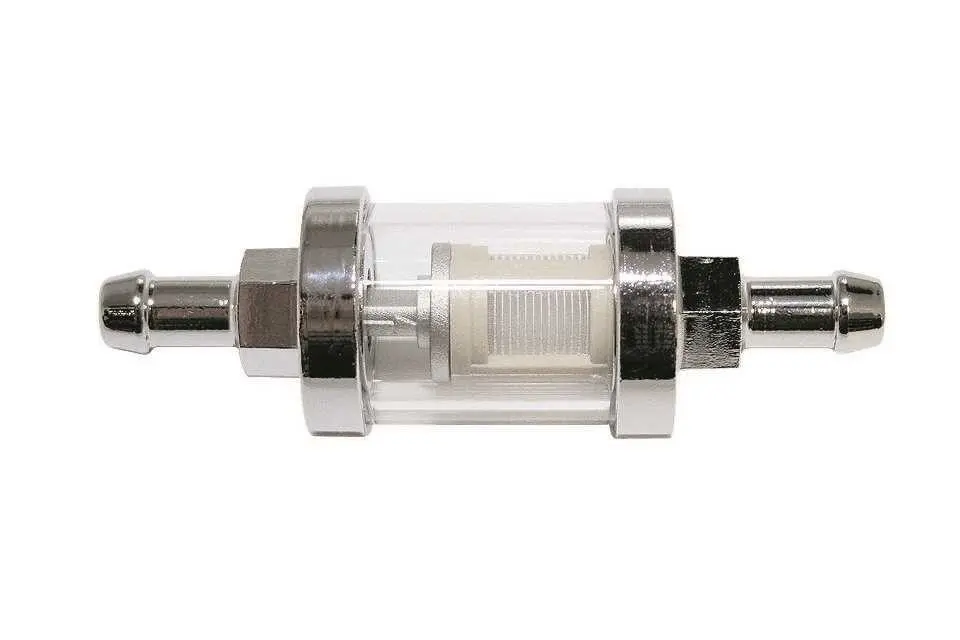 金属クローム製燃料フィルター Ø 8 mm Brazoline