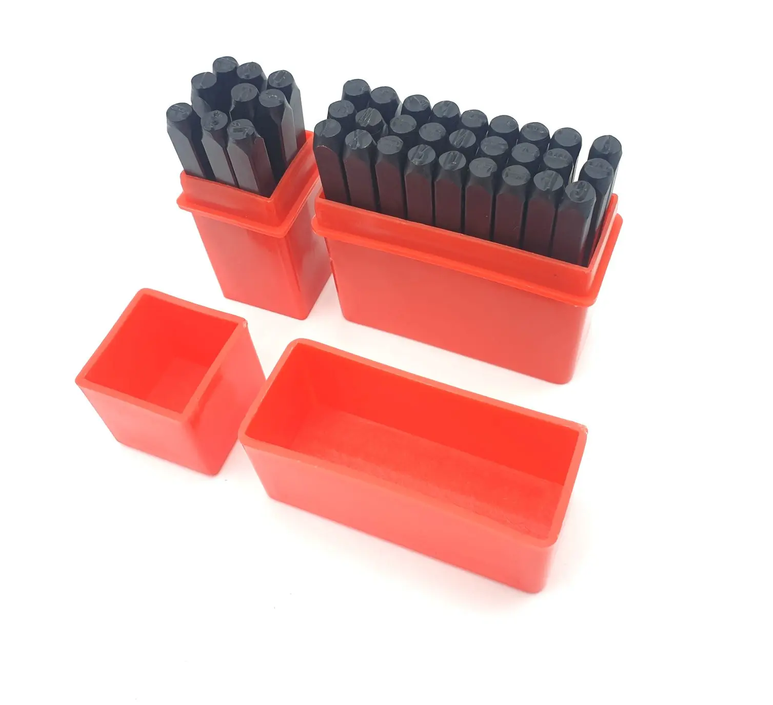 Set mit 9 Zahlen und 27 Buchstaben zum Prägen 4 mm Brazoline