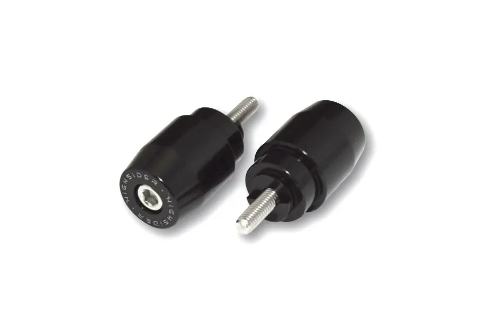 Lenkergriff-Endkappe Aluminium schwarz Honda M6 Gewinde HIGHSIDER