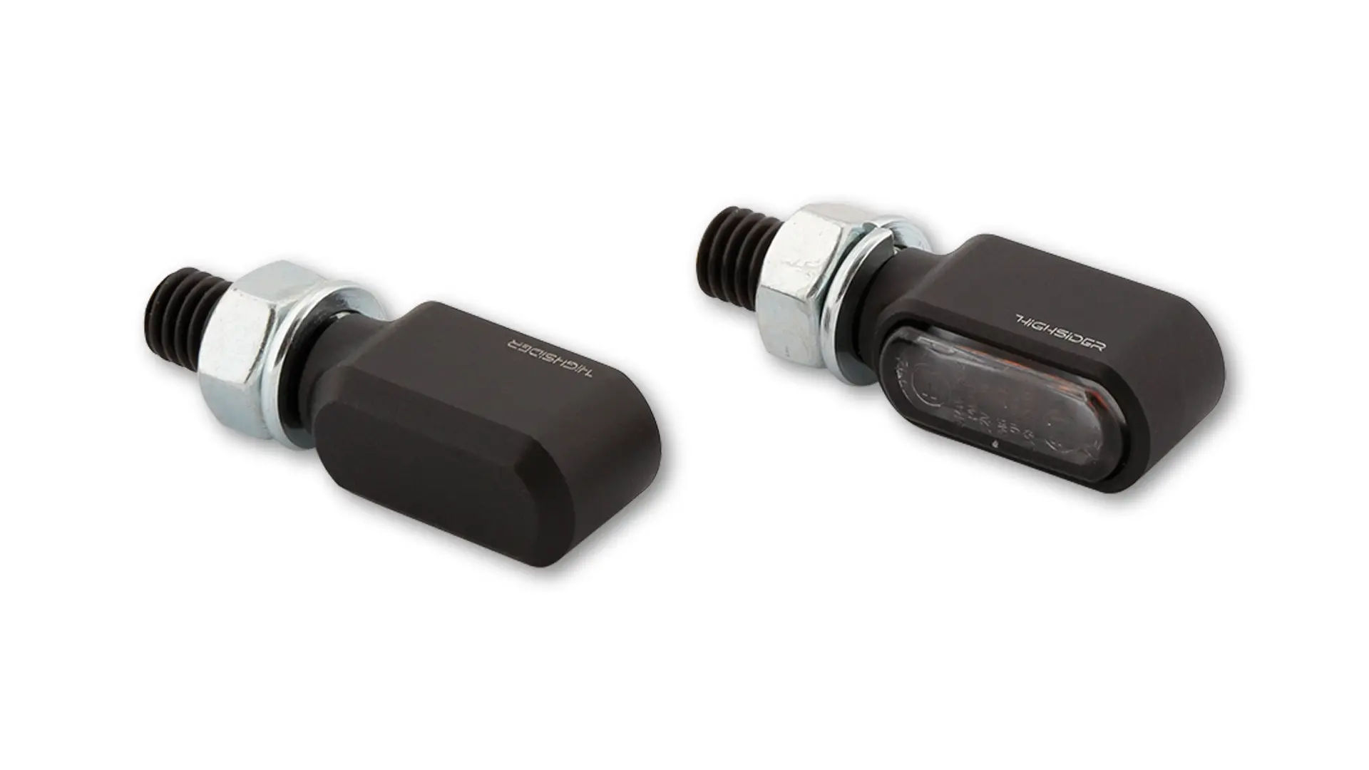 Clignotant LITTLE BRONX LED Aluminium Noir HIGHSIDER — vue 3