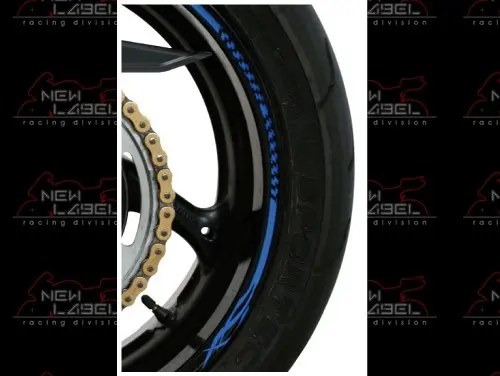 Brazoline Tribal Felgenaufkleber-Set blau