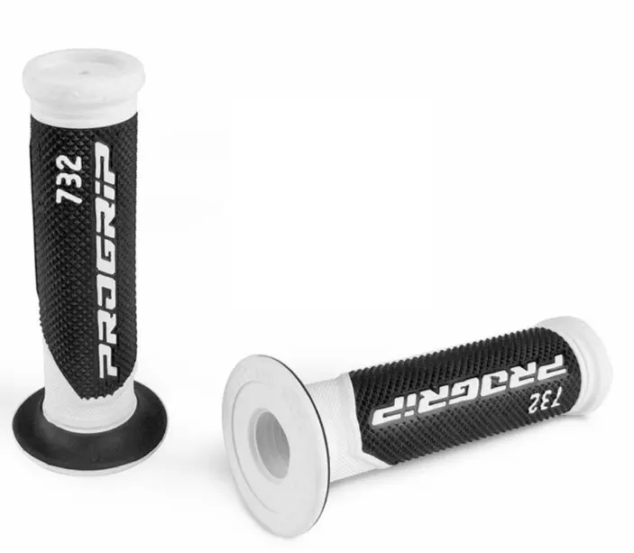 PROGRIP 732 화이트/블랙 핸들그립 페어