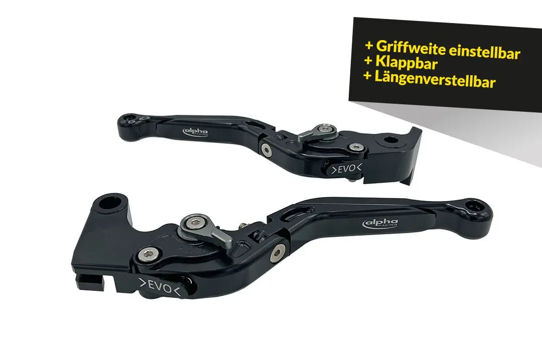 طقم مقابض EVO أسود ALPHA TECHNIK لكاواساكي فيرسيس 1000 2012-، Z1000 2003-، ZX10R 2004-