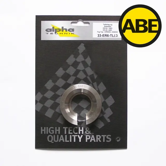 Kit de rabaissement Kawasaki ER6n/ER6f ER650E/EX650E 2012+ Alpha Technik