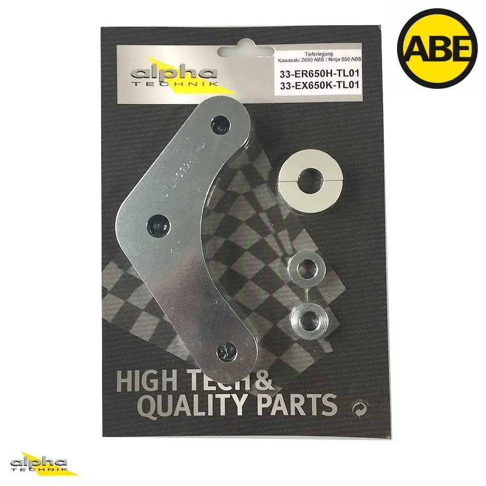 Kit de rabaissement Kawasaki Ninja 650 ABS 2017+ Alpha Technik