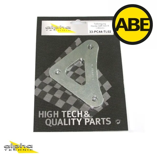 Kit de rabaissement ALPHA TECHNIK Honda CBR500R CB500F CB500X 2013-2016