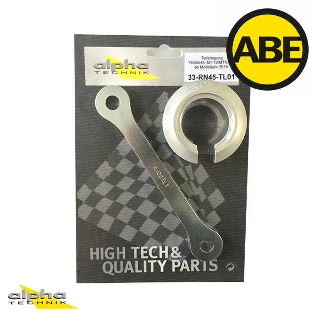 Kit de rabaissement Yamaha MT-10/MTN1000 RN45 (2016+) Alpha Technik