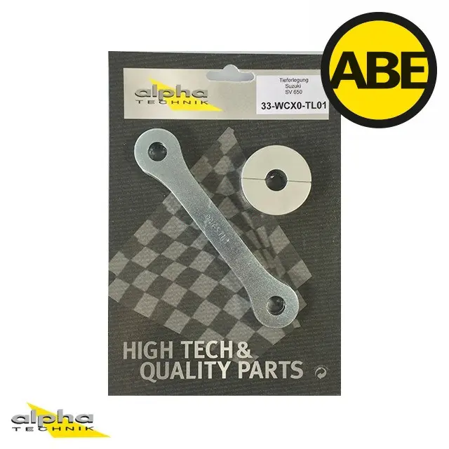 Kit de rabaissement Suzuki SV650 WCX0/WCX1 2016+ Alpha Technik