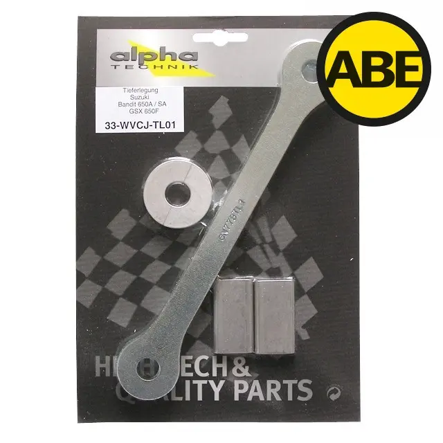 Kit de rabaissement ALPHA TECHNIK Suzuki GSF Bandit 650A/SA GSX650F WVCJ 2007+
