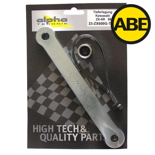 Kit de rabaissement Kawasaki ZX6R ZX600G 1998-1999 ALPHA TECHNIK